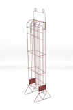 16.0" x 75.0" x 15.3" Beverage Rack for Soda Bottles, Wire, 24 Bottle Capacity, Sign Holder Included
