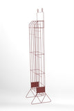 16.0" x 75.0" x 15.3" Beverage Rack for Soda Bottles, Wire, 24 Bottle Capacity, Sign Holder Included