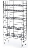 25.25”w Bakery Display Rack w/ 5 Adjustable Wire Shelves- Black 19441