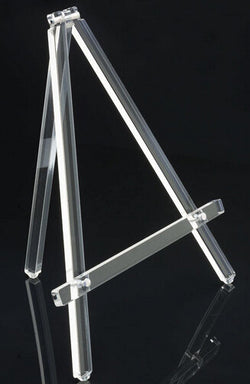 Acrylic Table Top Easel, Standard Tripod Design, 12.75 x 14.75 - Clear 19443