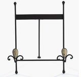 Wrought Iron Table Top Easel, Decorative Tripod Design, 9-5/8”W x 10-1/2”H - Brown 19446