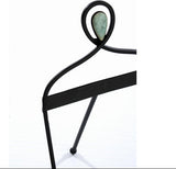 Wrought Iron Table Top Easel, Decorative Tripod Design, 9-1/2”W x 12-1/4”H - Black 19448