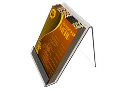 Table Top Easel with 1 1/4 inch Pocket for 6 x 8 Literature   Clear Acrylic 1945