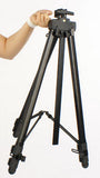 Display Easel for Floor or Countertop, Adjustable Height, Portable - Black 19459
