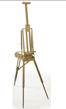 Wood Art Easel for Floor with Built-in Storage Tray, Adjustable Height - Natural 19468