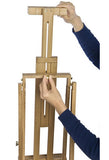 Wood Art Easel for Floor with Built-in Storage Tray, Adjustable Height - Natural 19468
