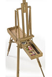 Wood Art Easel for Floor with Built-in Storage Tray, Adjustable Height - Natural 19468