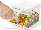 1 Gallon Acrylic Candy Bin with a Slide-in Door 19473