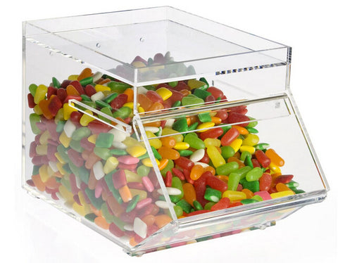 1 Gallon Acrylic Candy Bin with a Slide-in Door 19473