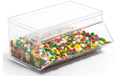 Acrylic Candy Bin with a Slide-in Door 19474