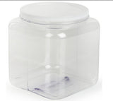 1.9 Gallon Plastic Candy Bin w/ Lift Off Lid, Set of 8 - Clear 19483