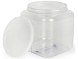 1.9 Gallon Plastic Candy Bin w/ Lift Off Lid, Set of 8 - Clear 19483