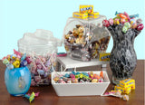 1.7 Gallon Plastic Candy Bins w/ Lift Off Lid, Set of 8 - Clear 19484