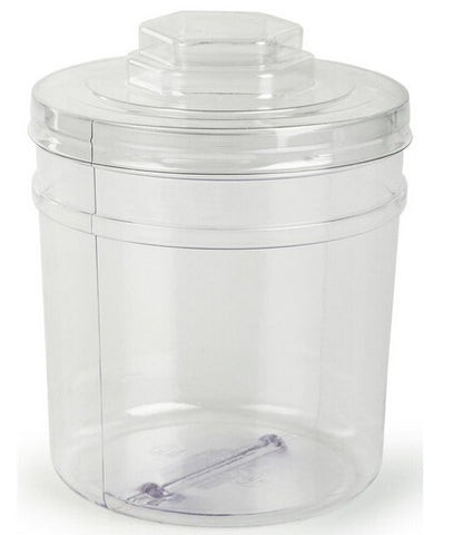 1.4 Gallon Plastic Candy Bin w/ Lift Off Lid, Set of 20 - Clear