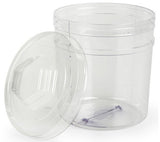 1.4 Gallon Plastic Candy Bin w/ Lift Off Lid, Set of 20 - Clear 19486