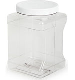 .75 Gallon Plastic Candy Bin w/ Twist-Off Lid, Set of 24 - Clear 19487