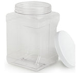 .75 Gallon Plastic Candy Bin w/ Twist-Off Lid, Set of 24 - Clear 19487