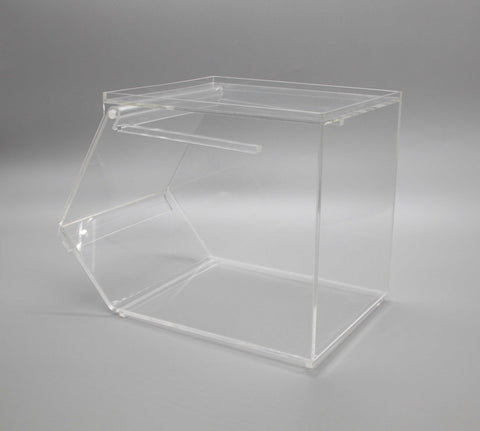 Acrylic Box Bin Slant Top – Buy Bulk Displays