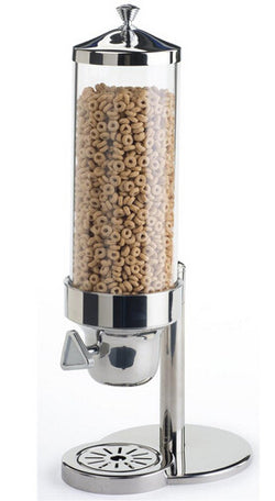 0.9 Gallon Food Dispenser, Portion Control - Silver 19497