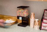 1 Gallon Food Dispenser, Portion Control - Black 19499