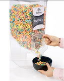 3.5_Gallon_Acrylic_Food_Dispenser_w/_Sign_Sleeve,_Continuous_Flow_19512
