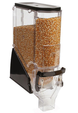 3.5 Gallon Food Dispenser w/ Label Holder, Continuous Flow - Black 19518-4 PACK
