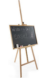 24" x 36" Chalkboard with Floor Easel - Natural Wood 19528