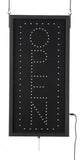 OPEN Animated LED Sign with Chains, Vertical Display - Red   Blue 19548