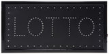 "LOTTO" Animated LED Sign with Hanging Chain, Rectangular - Blue 19576