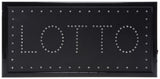 "LOTTO" Animated LED Sign with Hanging Chain, Rectangular - Blue 19576