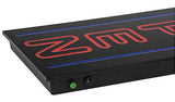 "OPEN" LED Sign with Hanging Chain, Rectangular Vertical- 23" x 11" Red   Blue 19584