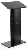 20 Portable Podium with Knockdown Design, 46.75 tall   Black 19589