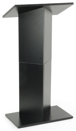20 Portable Podium with Knockdown Design, 46.75 tall   Black 19589