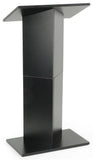20 Portable Podium with Knockdown Design, 46.75 tall   Black 19589