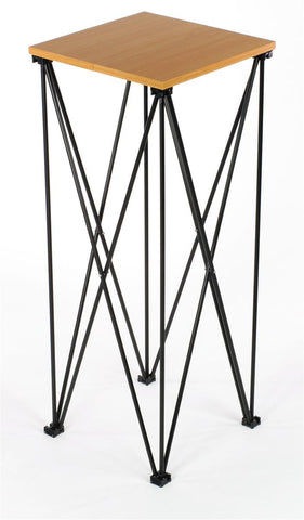 42_Tall_Portable_Truss_Counter_-_Black_Wood_Grain_19590 – FixtureDisplays