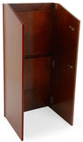 21-5/8" Collapsible Podium w/Knockdown Design, (1) Shelf, 46-1/8" Tall - Red Mahogany 19595