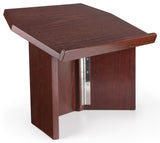 27" Table Top Podium with Folding Design, Portable - Red Mahogany 19596