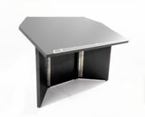 27" Table Top Podium with Folding Design, Portable - Black 19597