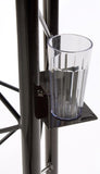27" Truss Podium for Floor, Cup Holder, Aluminum and Steel - Black 19607