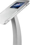 iPad Podium Stand, Locking Enclosure, Ledge for Speaker's Notes, Power Cable - Silver 19612
