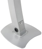 iPad Podium Stand, Locking Enclosure, Ledge for Speaker's Notes, Power Cable - Silver 19612