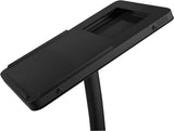 iPad Podium Stand, Locking Enclosure, Ledge for Speaker's Notes, Power Cable - Black 19615