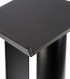 26-3/4" Podium for Floor with Double Column Design, MDF and Aluminum - Black 19626