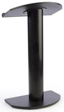 26 3/4 Podium for Floor with Pedestal Design, MDF and Aluminum   Black 19632