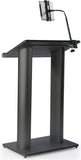 26.75” Truss Podium with Clamping Gooseneck iPad Enclosure, Universal - Black 19638