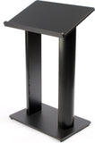 26.75” Truss Podium with Clamping Gooseneck iPad Enclosure, Universal - Black 19638
