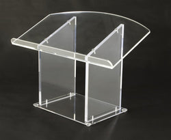 27 Clear Acrylic Table Top Podium, Easy Assembly 19652