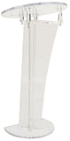 20-1/2" Circular Acrylic Podium for Floor, X-Shaped Post - Clear 19654