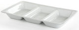 2 Tier Wire Serving Platter with (2) 3 Section Porcelain Dishes