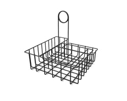 Square Wire Condiment Caddy w/ Sign Clip 19695 BLACK